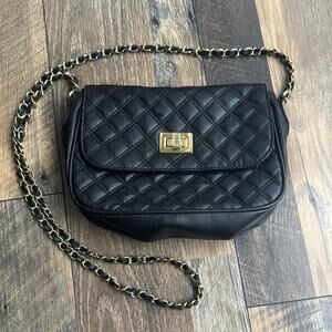 ASOS | Black Quilted Crossbody Purse